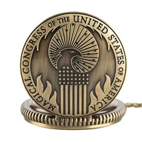 fantastic beasts and where to find vintage quartz pocket watch magical congress of the united states of america necklace pendant