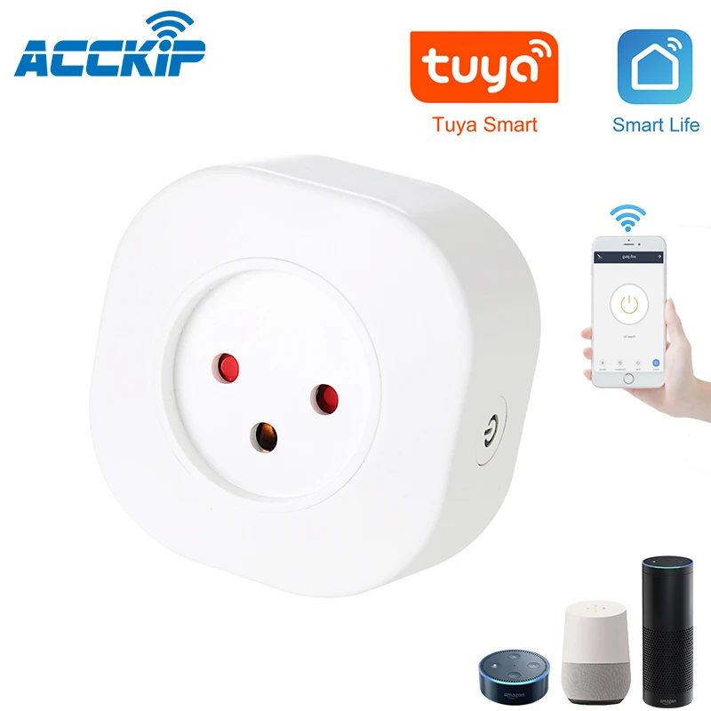 Смарт розетка ACCKIP с поддержкой Wi Fi 220 В|Умные розетки| |