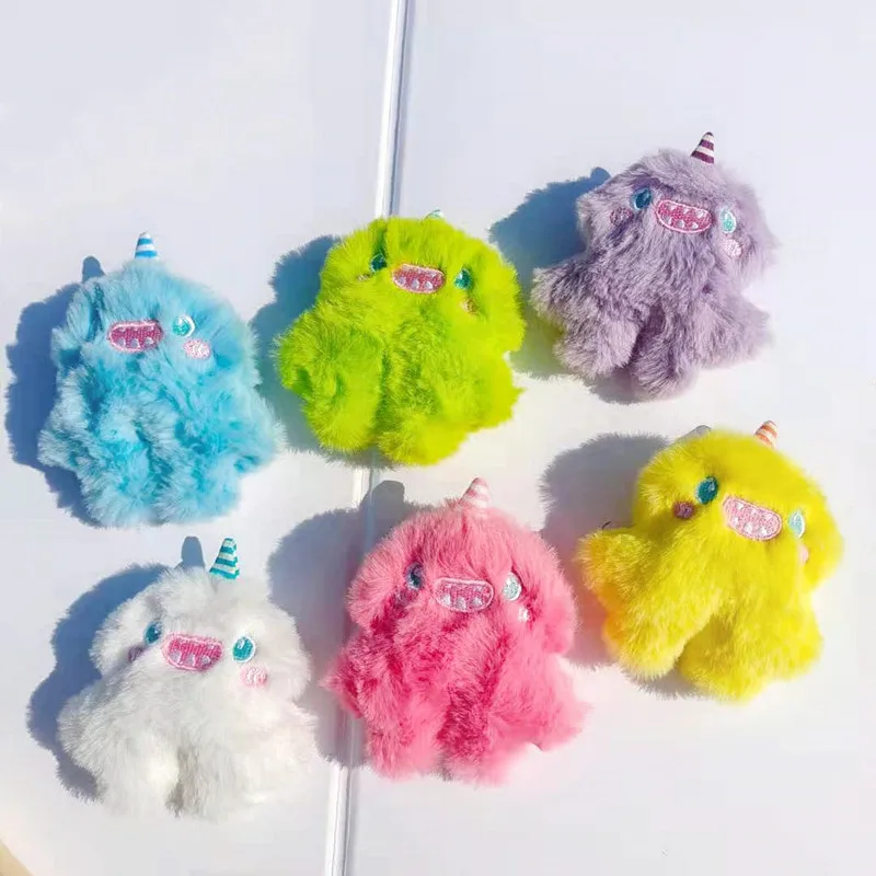 Cute Plush Anime Unicorn Doll Brooch Fashion Student Backpack Clothing Badge Pin Accessories Fun Children Girls 2021 Trendy New