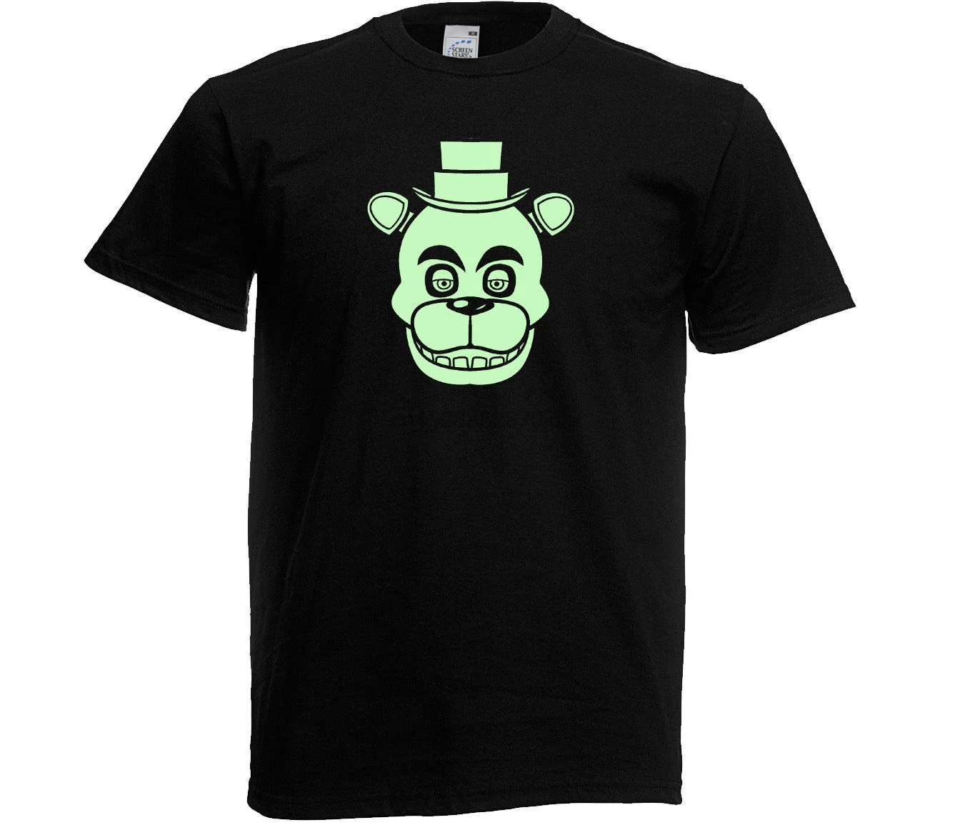 Детская Футболка Freddy Fazbear для взрослых светящаяся в темноте. FNAF игровая крутая
