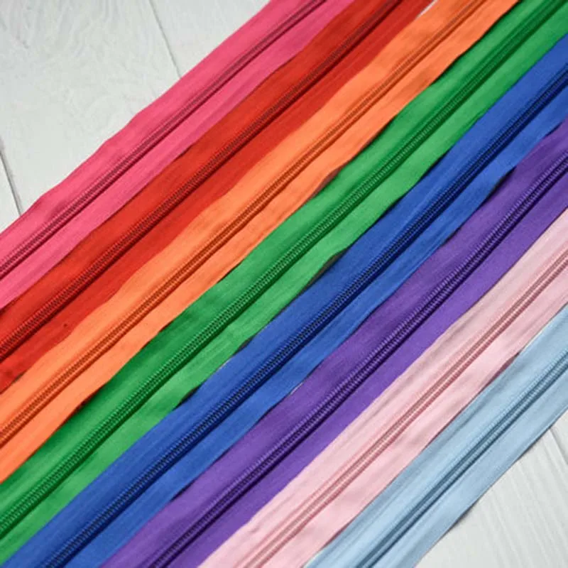 Alipress 10 м/лот нейлон катушки молнии 22 цветов для выбора 3# DIY шитья настраивать