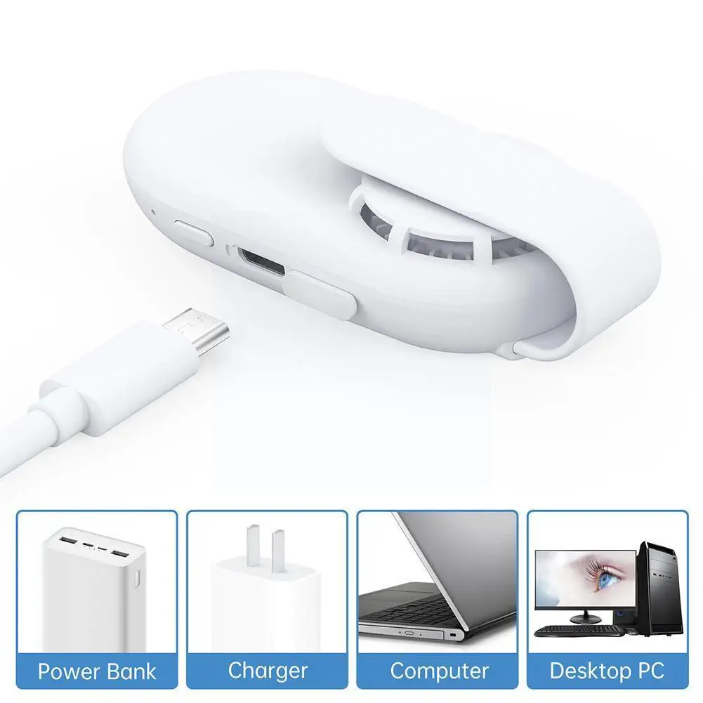 

Fan Portable Air Conditioner Usb Charging Mini Exhaust Fan Purifier Creates Attach Easy Air Small Clip Wearable Fan A Mask S1I7