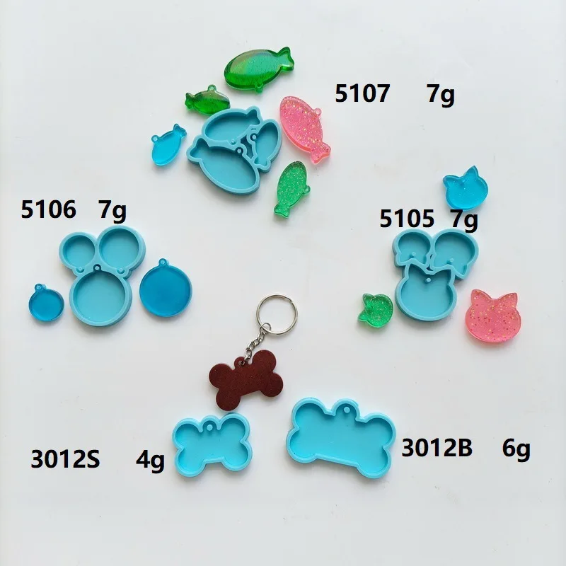 Этикетки для домашних животных силиконовая форма кость брелок амулет лапа смола