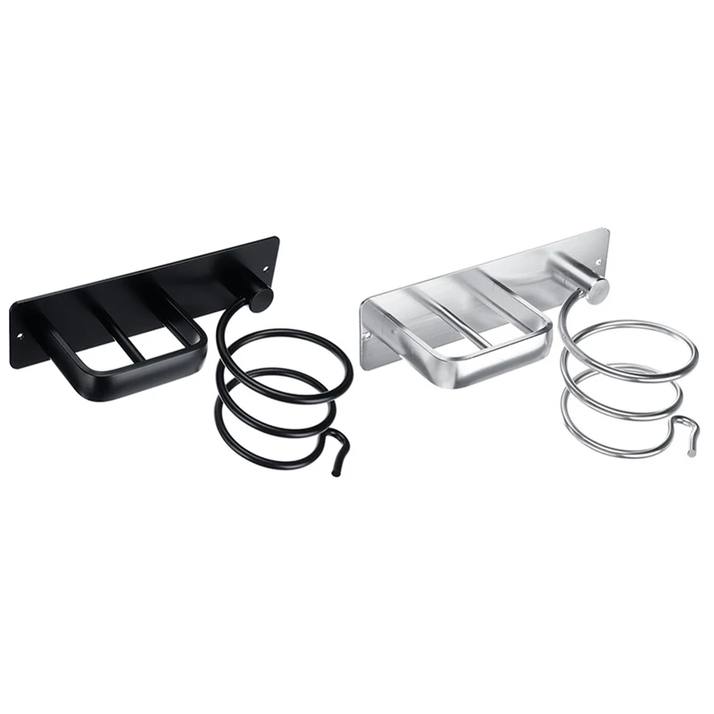 Алюминиевый настенный держатель-органайзер для сушки и выпрямления волос | Дом