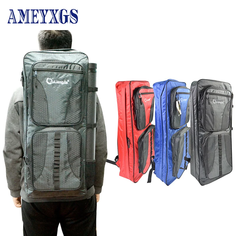 

1set Archery Recurve Bow Bag Backpack With Telescopic Arrow Quiver Case Pouch Holder For Outdoor Shooting Hunting Accessories
