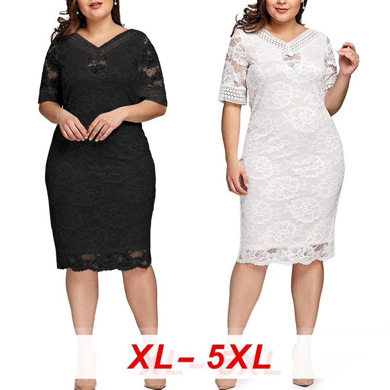 

2020 для женщин; Большие размеры сексуальное кружевное платье с v-образным вырезом с коротким рукавом вечернее платье вечерние платья вечерни...