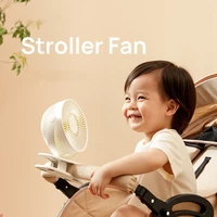 mini mute clip fan rechargeable silent 4 blades baby stroller fans portable air cooling 3 speeds desk usb fan with usb output