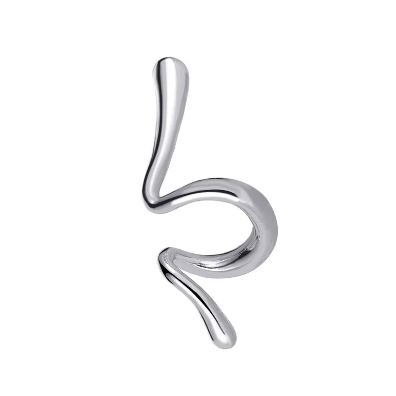 

Punk Charm Non-pierced Ear Clips Cold Wind Snake Shape Geometric Ear Bone Clips for Women Party Jewelry