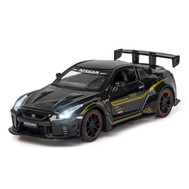 

1:32 Simulation GTR R35 Alloy Toy Car Model Decoration Children's Birthday Gift Boy Christmas New Year Gift Black