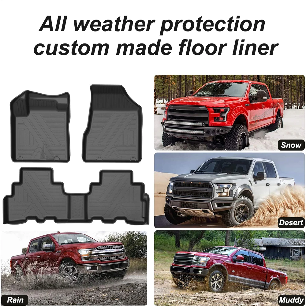

Waterproof Non-Slip Floor Mats TPE Accessories For Nissan Murano 2015 2016 2017-2021 5Seat car Fully Surrounded Special Foot Pad