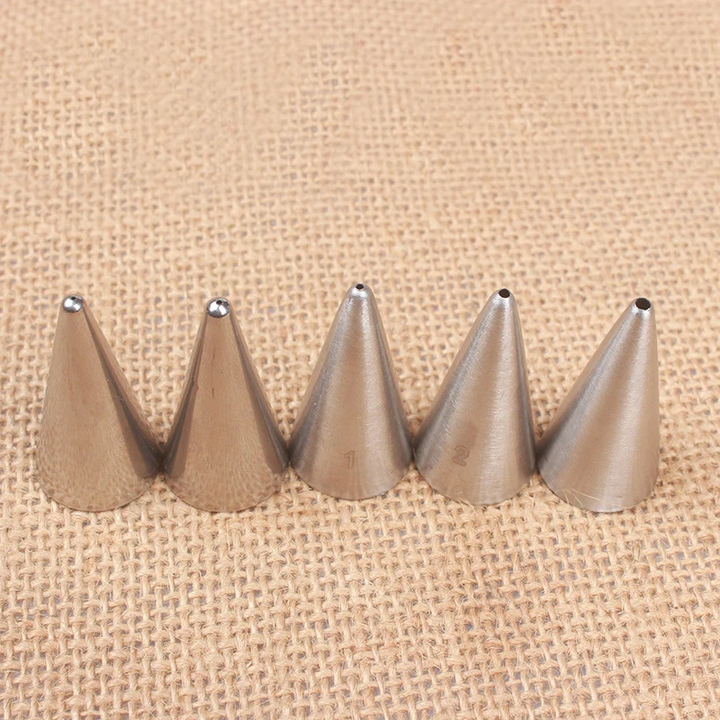 5 шт./компл. круглый Нержавеющая сталь советы по украшению глазурью с