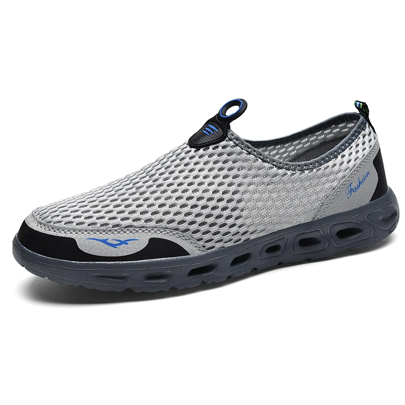 

Similarfree Summer Walking Shoes 35-48 Couple Running Shoe Breathable Slip-On Sneakers Waterproof Cheap Men Loafers Shoes