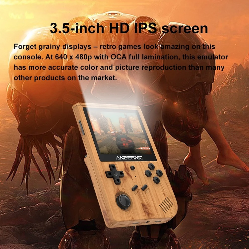 

ANBERNIC-Retro RG351V Game Console 3.5 inch IPS screen RK3326 chip WIFI built-in, video game handheld