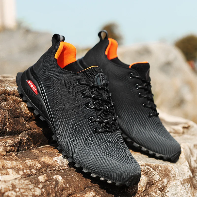 

New Professional Hiking Shoes Men Luxury Hiking Sneakers Outdoor Comfortable Walking Footwears Anti Slip Climbing Mountain Shoes