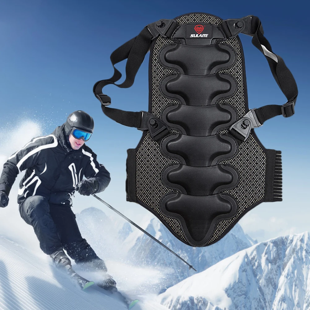 

Black Protector Ridge Sports Outdoor Ski Thicken Detachable Anti-shock Back