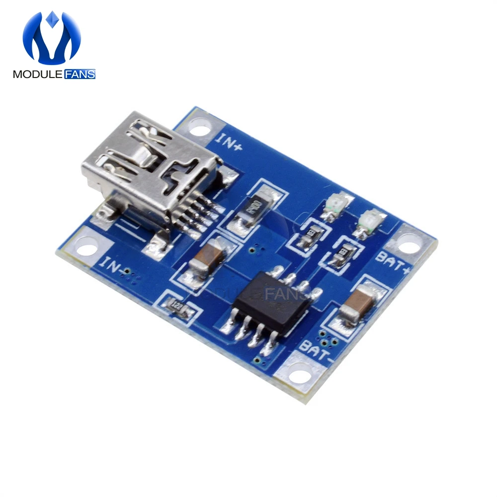 DC 5V 1A TP4056 Mini USB 18650 плата зарядного устройства для литиевого аккумулятора со