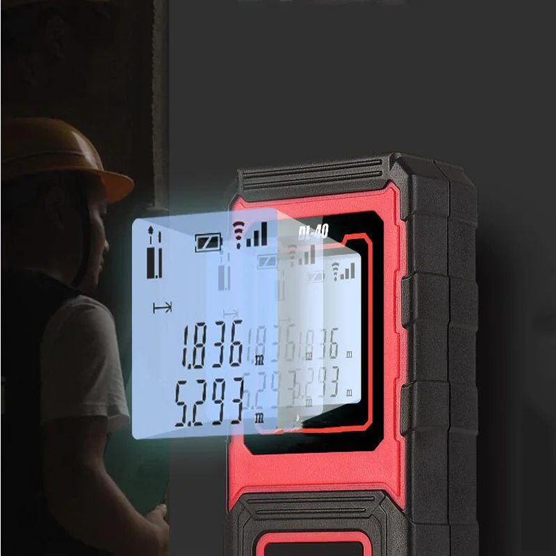 40 / 50M Handheld Laser Rangefinder Digital Ruler Tape Measure Wheel Electronic Measurement Metro | Инструменты