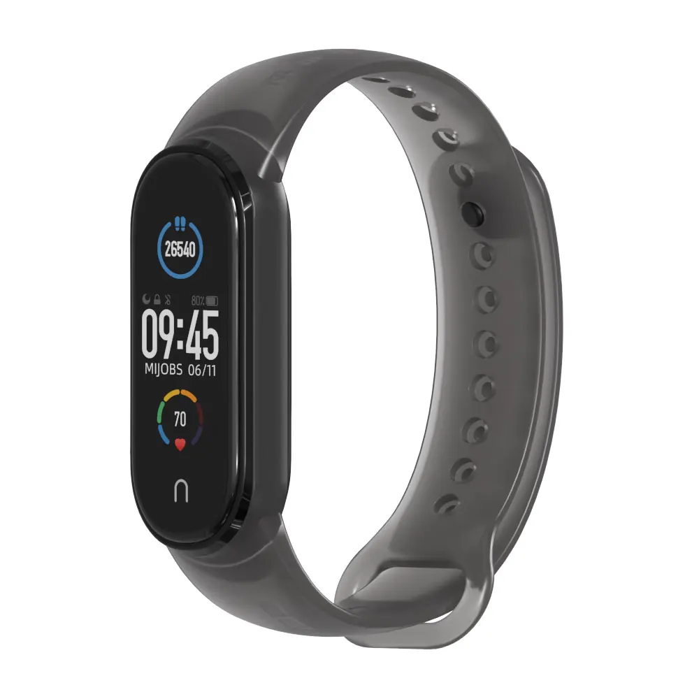 Ремешок силиконовый для Xiaomi Mi Band 6 5 оригинальный браслет 4 3 Amazfit
