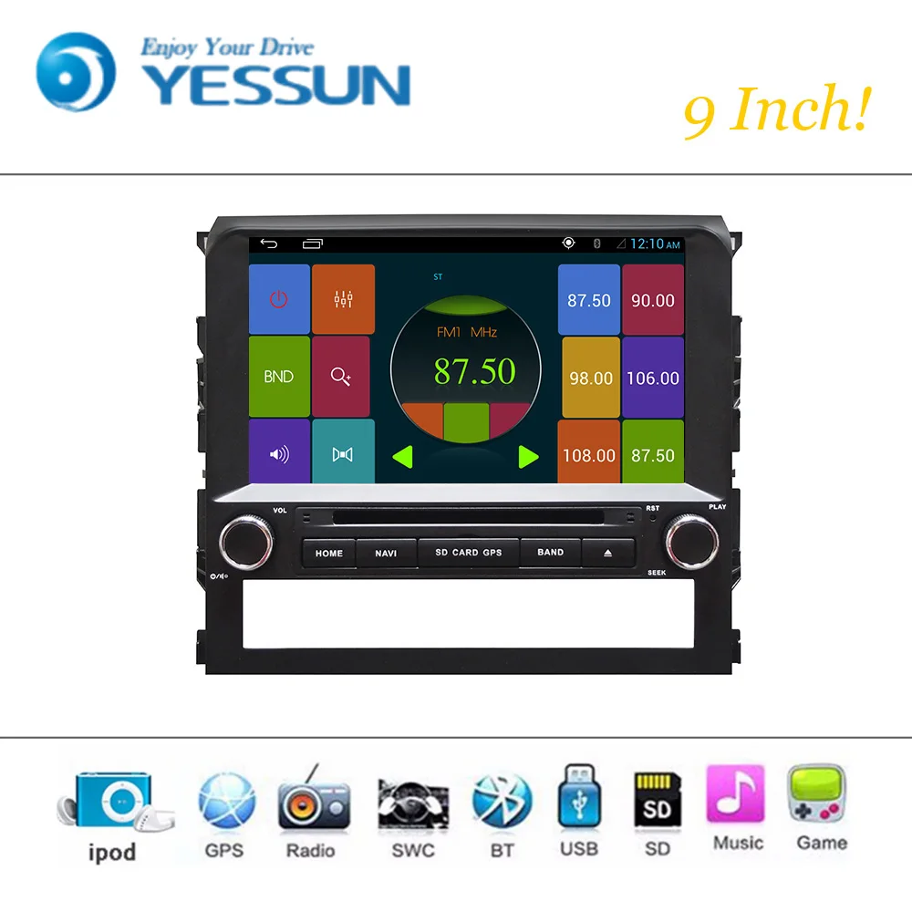 Автомобильный dvd плеер Android Wince система для Toyota Land Cruiser LC200 2000 2016 Радио Стерео GPS