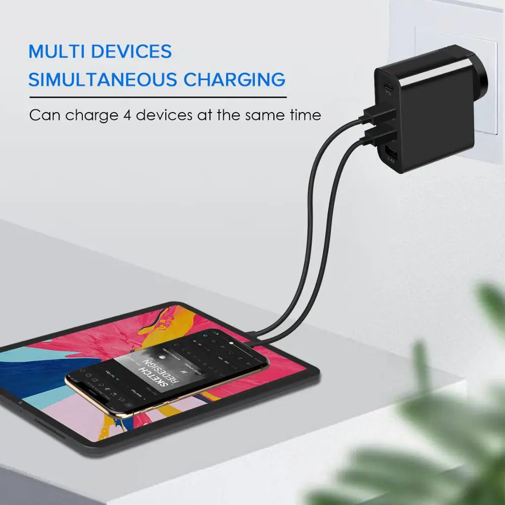 GOOJODOQ PD 48 Вт USB type C зарядное устройство Быстрая зарядка 3,0 настенное быстрое зарядное устройство для Apple MacBook воздушный iPad Pro iPhone samsung huawei htc