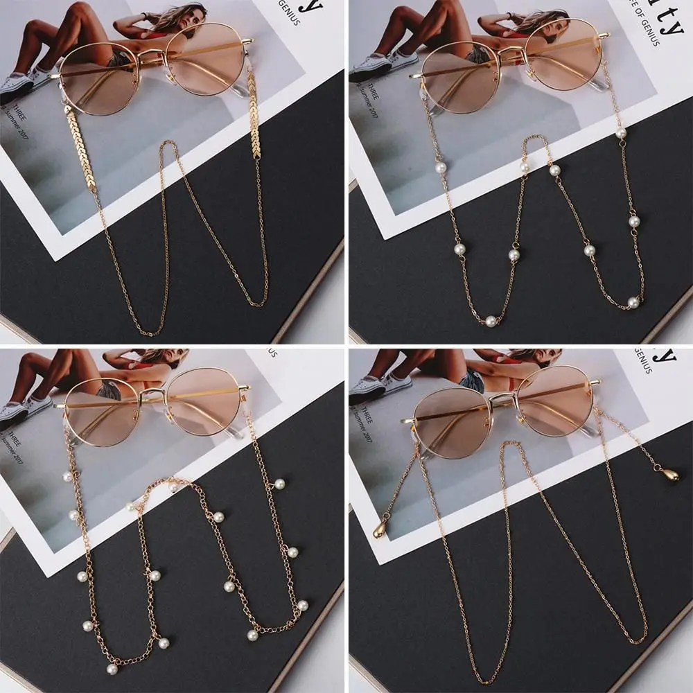 

Holder Laces for Sunglasses Eyewear Retainer Eyeglasses Chains Necklace Pearls Sunglasses Chain Sunglasses Holder