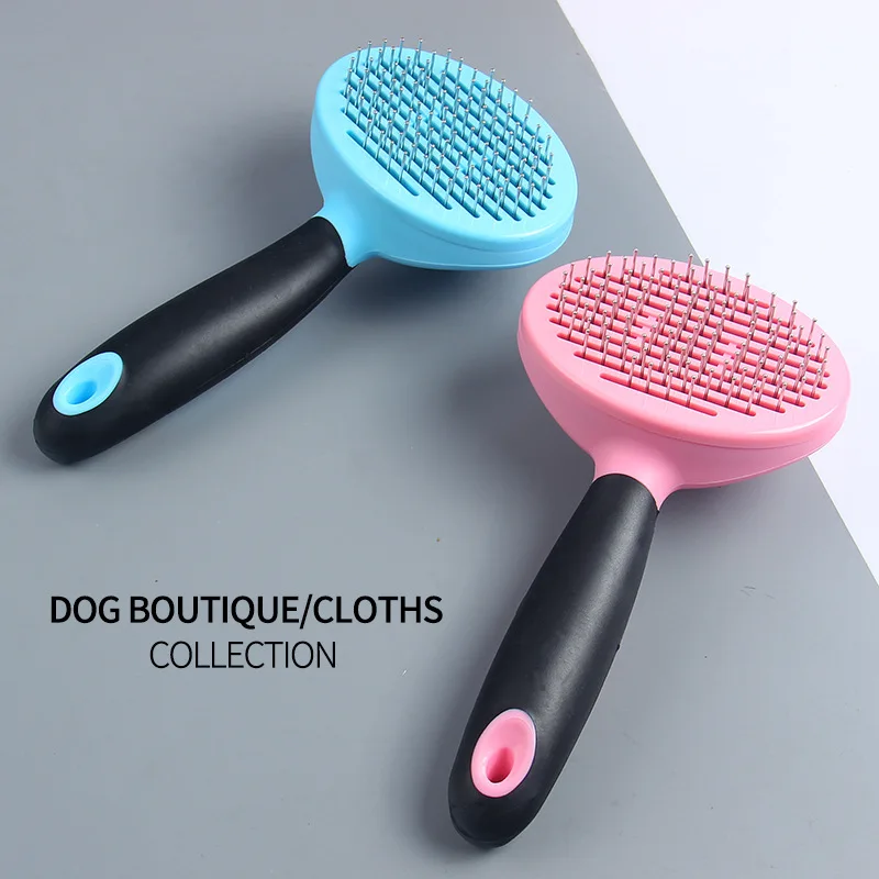 

Pet Comb - Stainless Steel Pet Grooming Comb for Dogs and Cats Gently Removes Loose Undercoat, Mats, Tangles and Knots