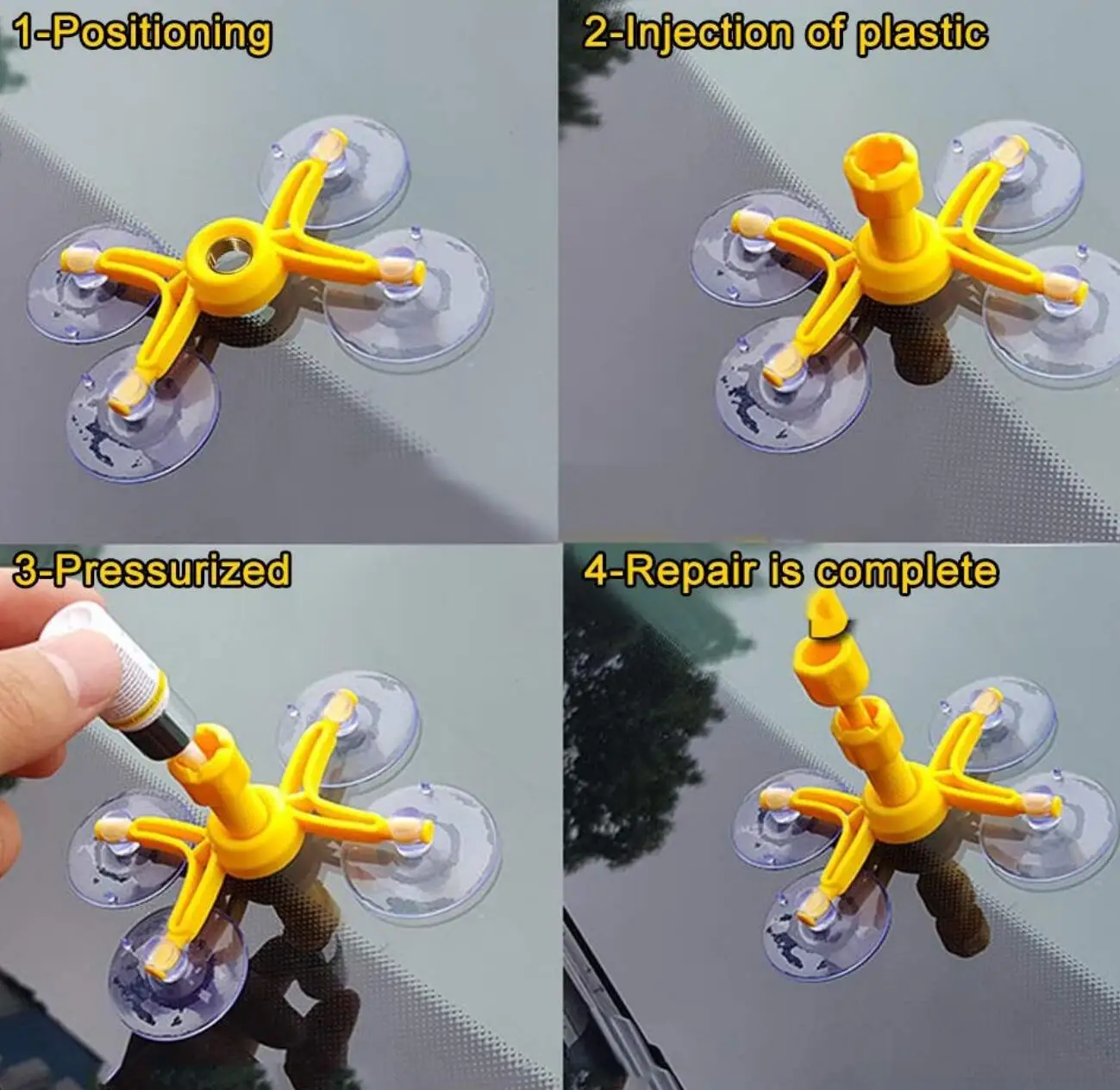 Windshield Repair Kit DIY Car Window Glass Scratch Crack Restore Tool Screen Polishing Resin Sealer Z4 | Автомобили и мотоциклы