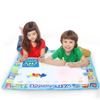 kids magic water drawing mat big doodle coloring rug painting set with pens templates educational toys for children xmas gift