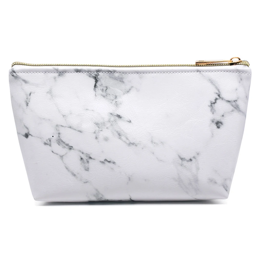 Модная мраморная косметичка для женщин портативный футляр путешествий кисточек