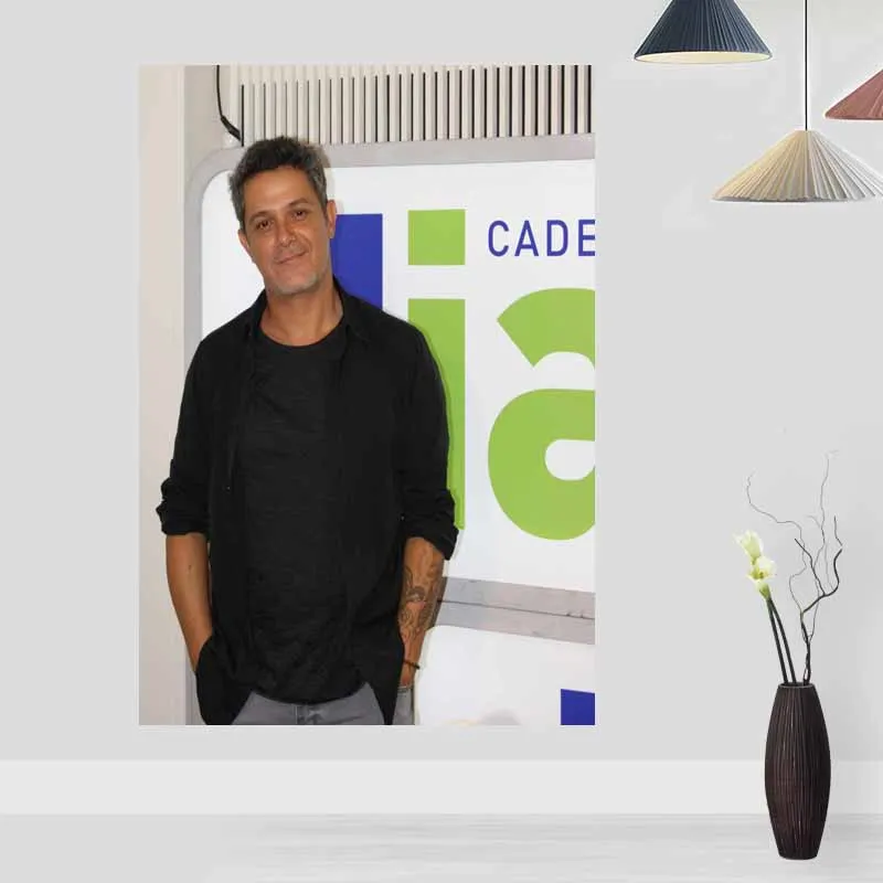 Новый Alejandro Sanz плакат Обычная сатиновая печати плакатов ткань постер на стену из