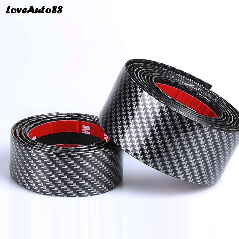 

Car styling Carbon Fiber Rubber Door Sill Protector Goods For Hyundai Tucson 2019 2020 Accessories