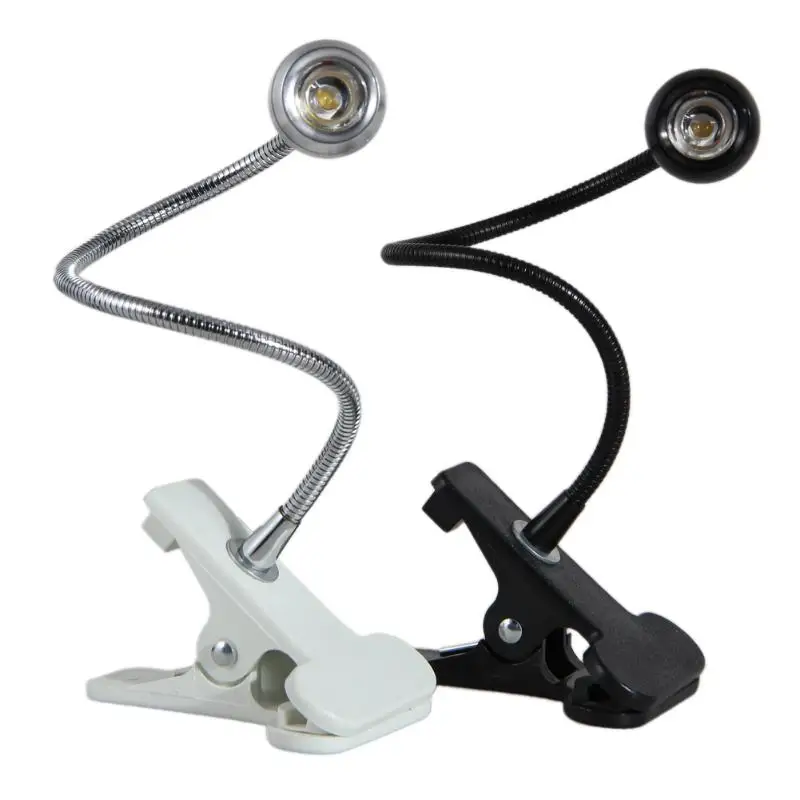

USB LED Desk Lamp Book Light 3W USB Power Clip Holder LED Reading Lamp Switch On/Off Table Lamp for Bedroom Study Room