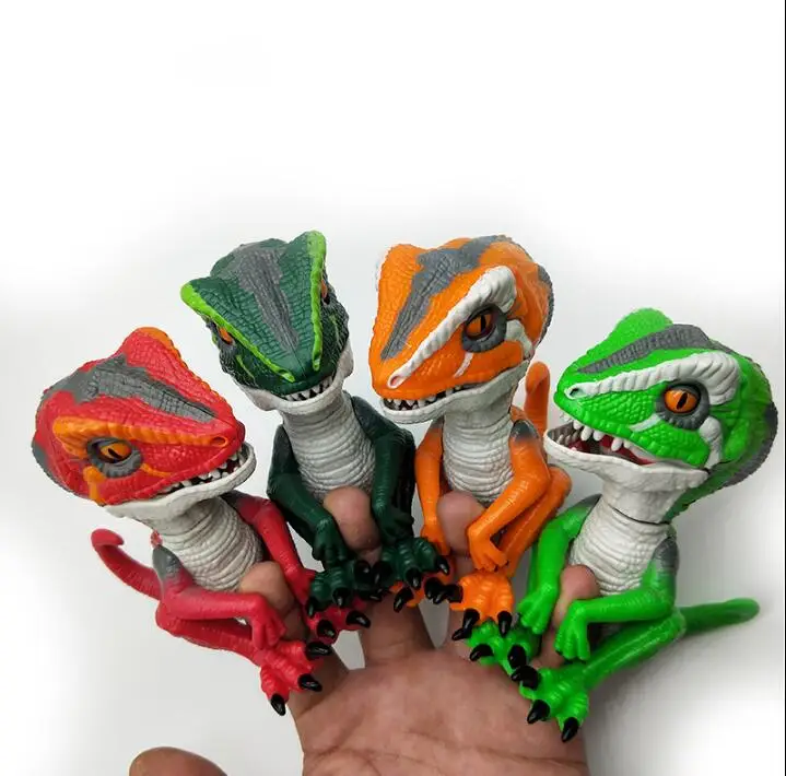 Креативная Velociraptor фигурка, Электрический динозавр, домашние животные, игрушка для кончика пальца динозавра, Умная игрушка, электронный питомец, модель динозавра