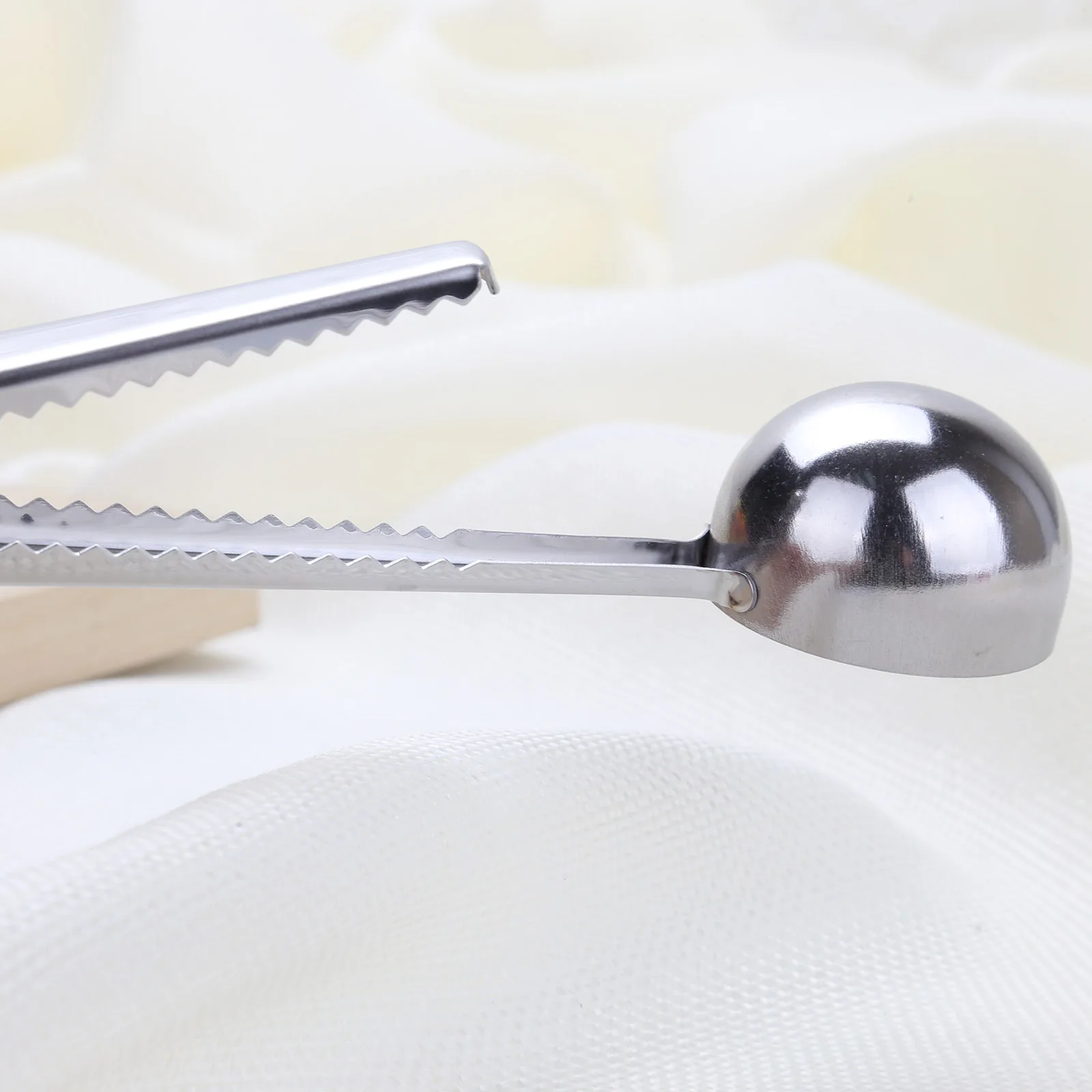 Ложка для кофе из нержавеющей стали с зажимом сумки прочные многоразовые