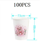 100pcs disposable cups paper cups cups of coffee milk tea hot drinks paper cups packed soy milk
