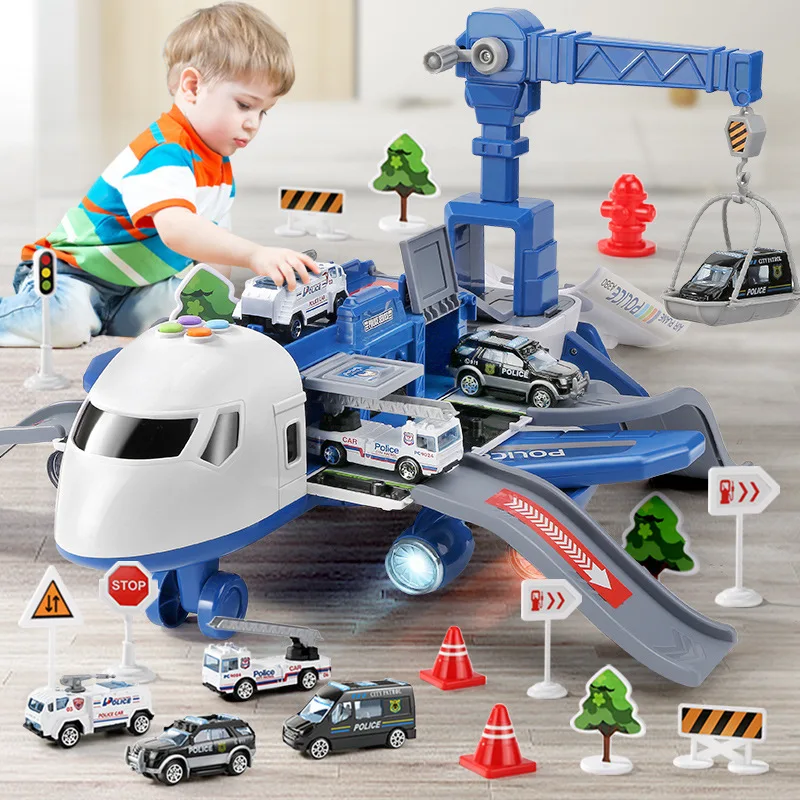 Детский самолет трансформер большого размера инерционная игрушка сделай сам