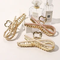 vintage acetate hair claw clip for women girls big gold metal barrettes crab pins elegant claw clips korean hair accessories new
