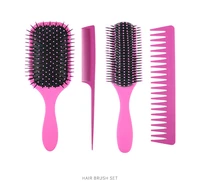 4 pcsset hair brush household professional anti static hair brush massage comb brush for hair hairdresser hairdressing tools
