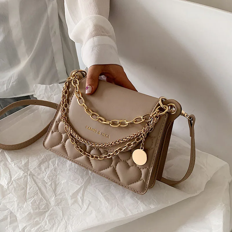 

High quality crossbody bags solid leather summer chain lady Shoulder Messenger Bag sac femme purses and handbags bolso mujer