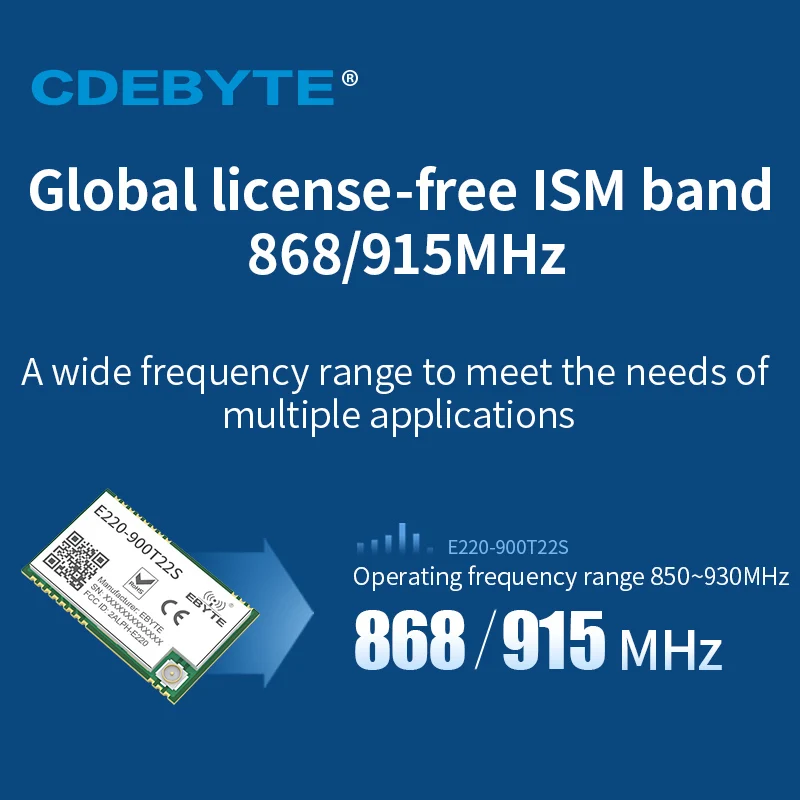 E220 900T22S Up Grade LLCC68 LoRa модуль 868/915MHz беспроводной 22dBm UART передатчик и приемник RF