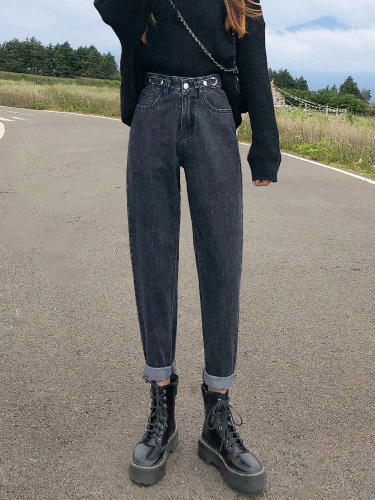 

Jeans Women's New Spring Clothes In 2021 Show Thin High Waist Loose Straight Tube Harlan Radish Daddy Pants Big Size Fashion