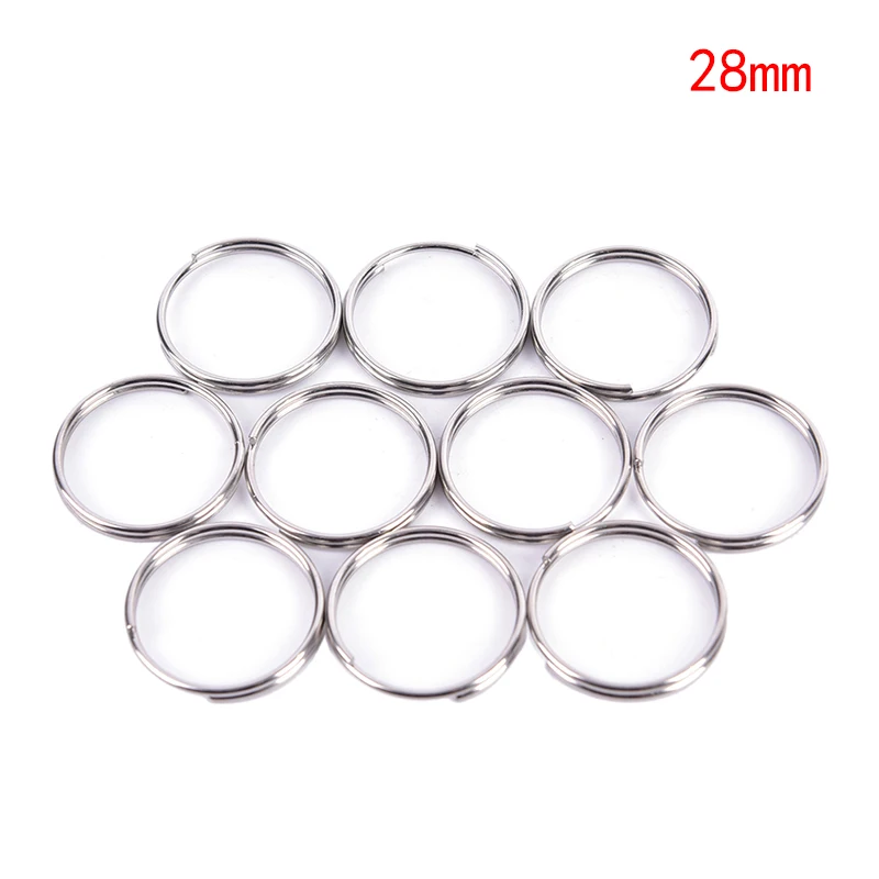 10 шт. Нержавеющая сталь водные виды спорта брелок с Разделение кольца петли для