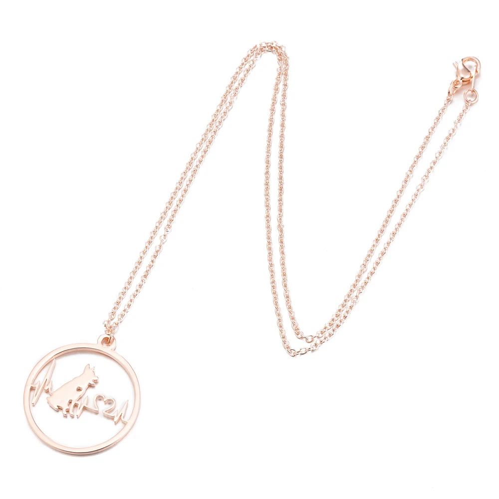 FENGLI милое снежное леопардовое ожерелье для собаки волк собака любовь сердце цепь