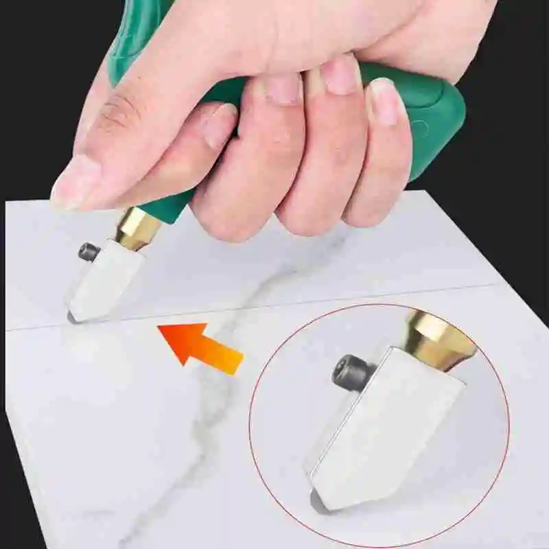 

Oudisi Glass Cutter High Strength Tile Handheld Multi-function Cutting Cutter Home Opener Hand Portable Diamond Glass Tools Q1G5