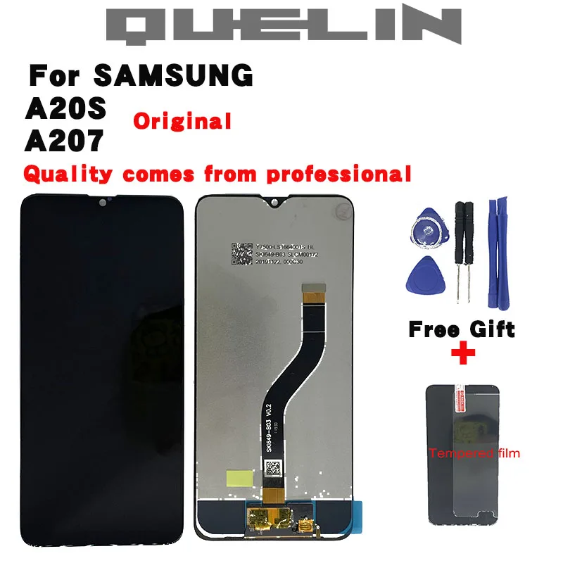 ЖК экран с дигитайзером для Samsung galaxy A20s сенсорный A207FD A207FN A207U A207W A207GDS рамкой|Экраны