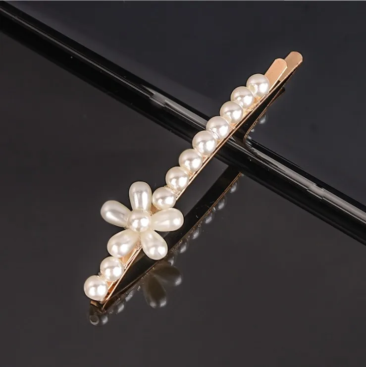 Style 1(7.3cm) Элегантные жемчужные заколки для волос для женщин и девочек, металлическая заколка-палочка, Шпилька для волос, Золотая ручная работа, корейский дизайн, аксессуары для укладки волос - Цвет: Style 1(7.3cm)