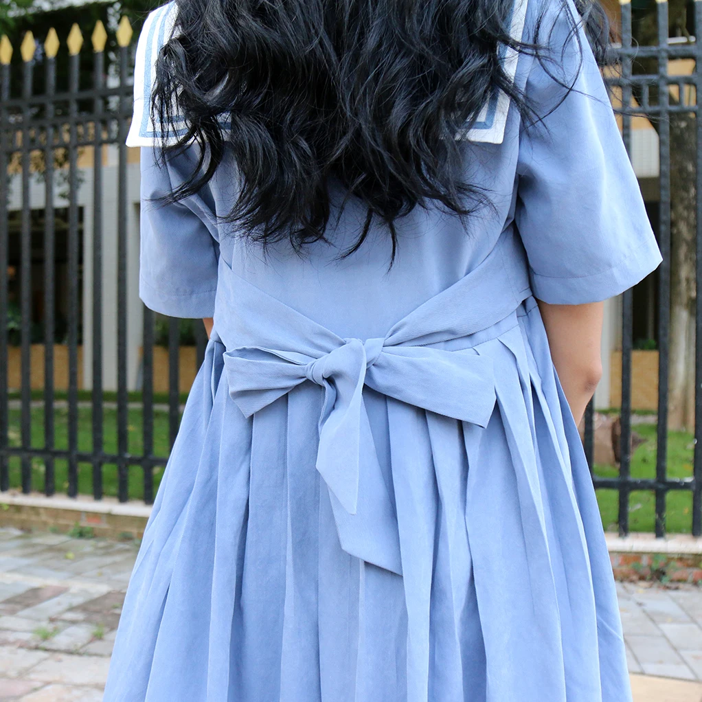 Школьное платье плиссированная юбка большого размера студенческий косплей