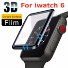 3D изогнутая пленка для наручных часов iwatch, 6 SE 40 мм 44 Экран протектор для Apple Watch, версии 5 4, версия 1, 2, 3, ремешок 42 мм, 38 мм, версия Защитный Мягкий гидрогель пленка