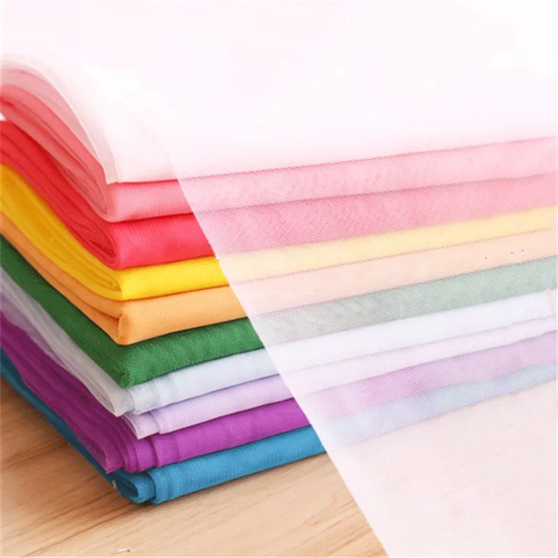 

10 Yards 30a Soft Encrypted Tulle Fabric Diy Craft Princess Dress Mosquito Net Curtain Wedding Decorations Baby Show Tutu Skirt