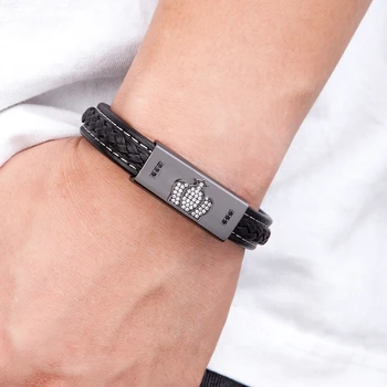 Leather Cubic Zirconia Luxury Accessories 3